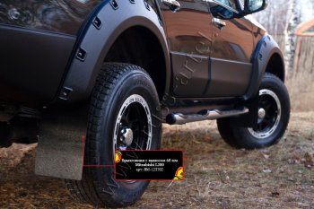 1 879 р. Брызговики с выносом 60 мм RA  Mitsubishi L200  5 KK,KL (2015-2019) дорестайлинг  с доставкой в г. Кемерово. Увеличить фотографию 4