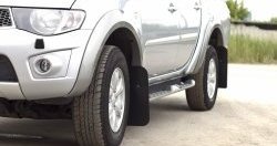 2 269 р. Брызговики RA широкие (с выносом 50 мм)  Mitsubishi L200  5 KK,KL (2015-2019) дорестайлинг  с доставкой в г. Кемерово. Увеличить фотографию 3