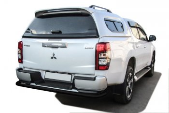 Защита заднего бампера Slitkoff (Ø 57 мм, с бампером) Mitsubishi L200 5 KK,KL рестайлинг (2018-2022)