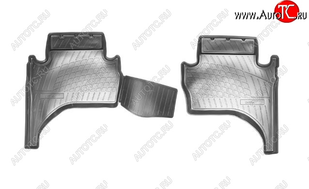 1 289 р. Коврики салонные Noplast (задние)  Mitsubishi L200  5 KK,KL (2015-2019) дорестайлинг  с доставкой в г. Кемерово