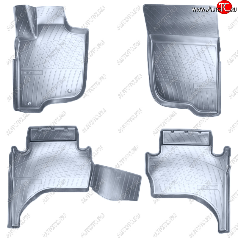 3 179 р. Коврики салона Norplast Unidec  Mitsubishi L200  5 KK,KL (2015-2022) дорестайлинг, рестайлинг (Цвет: серый)  с доставкой в г. Кемерово