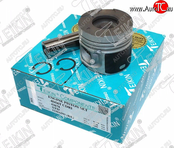 15 749 р. Комплект поршней с пальцами TEIKIN (4D56T CRDI)  Mitsubishi L200  4 - Pajero Sport  PA  с доставкой в г. Кемерово