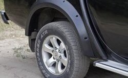 14 799 р. Расширители арок RA (комплект, 90 мм, Standart) Mitsubishi L200 5 KK,KL рестайлинг (2018-2022) (Поверхность шагрень)  с доставкой в г. Кемерово. Увеличить фотографию 7