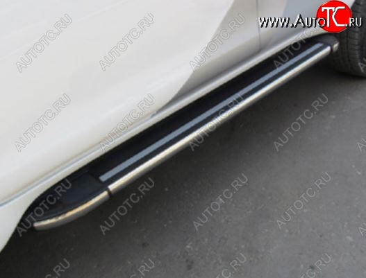 12 509 р. Порожки для ног TRITON Arbori Luxe Black Mitsubishi L200 5 KK,KL рестайлинг (2018-2022)  с доставкой в г. Кемерово