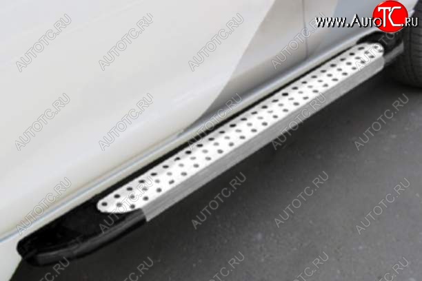 13 499 р. Порожки для ног TRITON Arbori Standart Silver Mitsubishi L200 5 KK,KL рестайлинг (2018-2022)  с доставкой в г. Кемерово