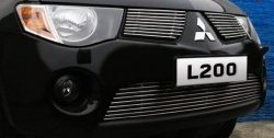 Декоративная вставка решетки радиатора Berkut Mitsubishi L200 4  дорестайлинг (2006-2014)