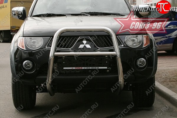 13 229 р. Защита переднего бампера Souz-96 (d60) Mitsubishi L200 4  дорестайлинг (2006-2014)  с доставкой в г. Кемерово