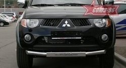 Защита переднего бампера одинарная Souz-96 (d76) Mitsubishi L200 4  дорестайлинг (2006-2014)
