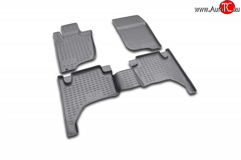 1 709 р. Коврики в салон Element 4 шт. (полиуретан) Mitsubishi L200 4  дорестайлинг (2006-2014)  с доставкой в г. Кемерово