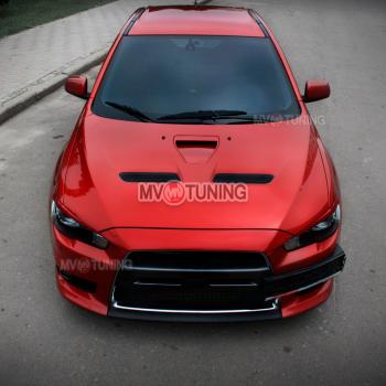 1 149 р. Реснички на фары  Mitsubishi Lancer  10 CY (2007-2017) седан дорестайлинг, хэтчбэк дорестайлинг, седан рестайлинг, хэтчбек 5 дв рестайлинг (Неокрашенные)  с доставкой в г. Кемерово. Увеличить фотографию 2
