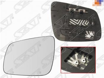 Левое полотно зеркала SAT (сферическое, с обогревом) Mitsubishi Lancer 10 CY седан рестайлинг (2011-2017)