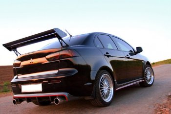 5 499 р. Пороги накладки INTENSE 2.0 Mitsubishi Lancer 10 CY седан дорестайлинг (2007-2010) (Неокрашенные)  с доставкой в г. Кемерово. Увеличить фотографию 4