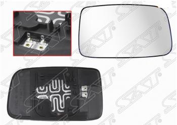 Правое полотно зеркала SAT (с обогревом) Mitsubishi Lancer 9 CS седан 2-ой рестайлинг (2005-2009)