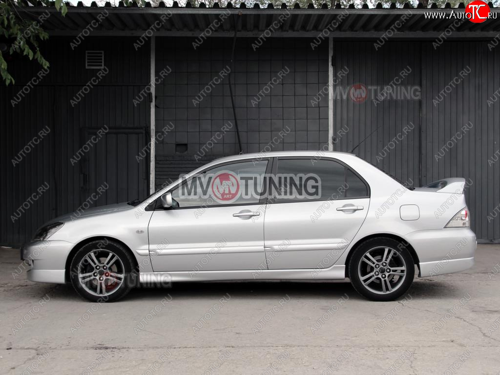5 249 р. Пороги накладки Sport 2.0  Mitsubishi Lancer  9 CS (2003-2009) седан 1-ый рестайлинг, седан 2-ой рестайлинг (Неокрашенные)  с доставкой в г. Кемерово