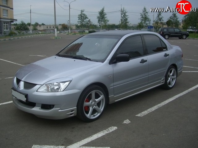 4 999 р. Накладка на передний бампер EGR  Mitsubishi Lancer  9 CS (2003-2005) седан 1-ый рестайлинг, универсал 1-ый рестайлинг (Неокрашенная)  с доставкой в г. Кемерово