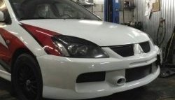 10 999 р. Передний бампер EVO 9 Mitsubishi Lancer 9 CS универсал 1-ый рестайлинг (2003-2005) (Неокрашенный)  с доставкой в г. Кемерово. Увеличить фотографию 2
