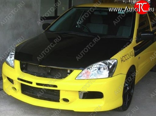 10 999 р. Передний бампер EVO 9 Mitsubishi Lancer 9 CS универсал 1-ый рестайлинг (2003-2005) (Неокрашенный)  с доставкой в г. Кемерово