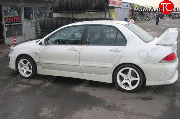 6 699 р. Пороги накладки EVO 9 Mitsubishi Lancer 9 CS универсал 1-ый рестайлинг (2003-2005) (Неокрашенные)  с доставкой в г. Кемерово