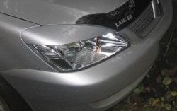 1 599 р. Широкие реснички на фары CT v2 Mitsubishi Lancer 9 CS седан 2-ой рестайлинг (2005-2009) (Неокрашенные)  с доставкой в г. Кемерово. Увеличить фотографию 2