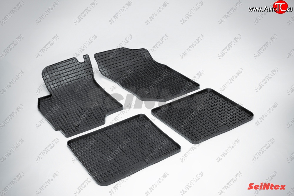 2 199 р. Износостойкие коврики в салон с рисунком Сетка SeiNtex Premium 4 шт. (резина)  Mitsubishi Lancer  9 CS (2003-2005) седан 1-ый рестайлинг, универсал 1-ый рестайлинг  с доставкой в г. Кемерово