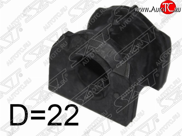 149 р. Втулка переднего стабилизатора SAT (LH=RH, D=22) Mitsubishi Lancer 9 CS седан 1-ый рестайлинг (2003-2005)  с доставкой в г. Кемерово
