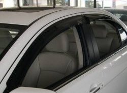 Комплект дефлекторов окон (ветровиков) 4 шт. Russtal Mitsubishi Lancer 10 CY седан дорестайлинг (2007-2010)