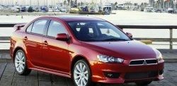 Накладки на передний бампер 2.0L Mitsubishi Lancer  10 CY (2007-2017) седан дорестайлинг, хэтчбэк дорестайлинг, седан рестайлинг, хэтчбек 5 дв рестайлинг