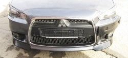 4 299 р. Накладки на передний бампер Restayl  Mitsubishi Lancer  10 CY (2007-2017) седан дорестайлинг, хэтчбэк дорестайлинг, седан рестайлинг, хэтчбек 5 дв рестайлинг (Неокрашенная)  с доставкой в г. Кемерово. Увеличить фотографию 2
