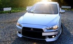 959 р. Подиум гос. номера EVO №1  Mitsubishi Lancer  10 CY (2007-2017) седан дорестайлинг, хэтчбэк дорестайлинг, седан рестайлинг, хэтчбек 5 дв рестайлинг (Гладкий пластик)  с доставкой в г. Кемерово. Увеличить фотографию 5