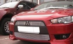 5 399 р. Декоративная вставка решетки радиатора Berkut Mitsubishi Lancer 10 CY седан дорестайлинг (2007-2010)  с доставкой в г. Кемерово. Увеличить фотографию 1