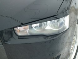 Реснички на фары Кураж Mitsubishi Lancer  10 CY (2007-2017) седан дорестайлинг, хэтчбэк дорестайлинг, седан рестайлинг, хэтчбек 5 дв рестайлинг
