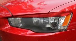 769 р. Реснички на фары RA Mitsubishi Lancer 10 CY седан рестайлинг (2011-2017) (Неокрашенные)  с доставкой в г. Кемерово. Увеличить фотографию 6