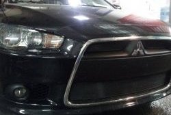 Сетка на бампер Russtal (дорестайлинг) Mitsubishi Lancer 10 CY седан дорестайлинг (2007-2010)