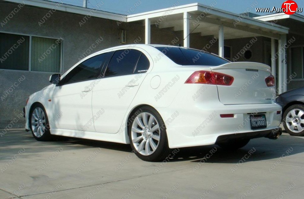 4 149 р. Лип спойлер DUCKBILL Mitsubishi Lancer 10 CY седан рестайлинг (2011-2017) (Неокрашенный)  с доставкой в г. Кемерово