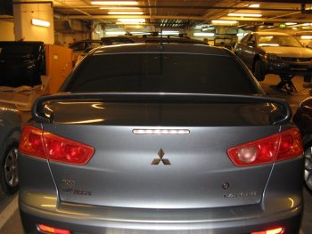 3 449 р. Спойлер GT Dynamics Mitsubishi Lancer 10 CY седан рестайлинг (2011-2017) (Неокрашенный)  с доставкой в г. Кемерово. Увеличить фотографию 3