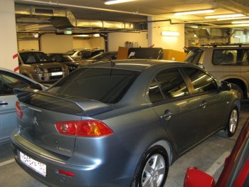 3 449 р. Спойлер GT Dynamics Mitsubishi Lancer 10 CY седан рестайлинг (2011-2017) (Неокрашенный)  с доставкой в г. Кемерово. Увеличить фотографию 4