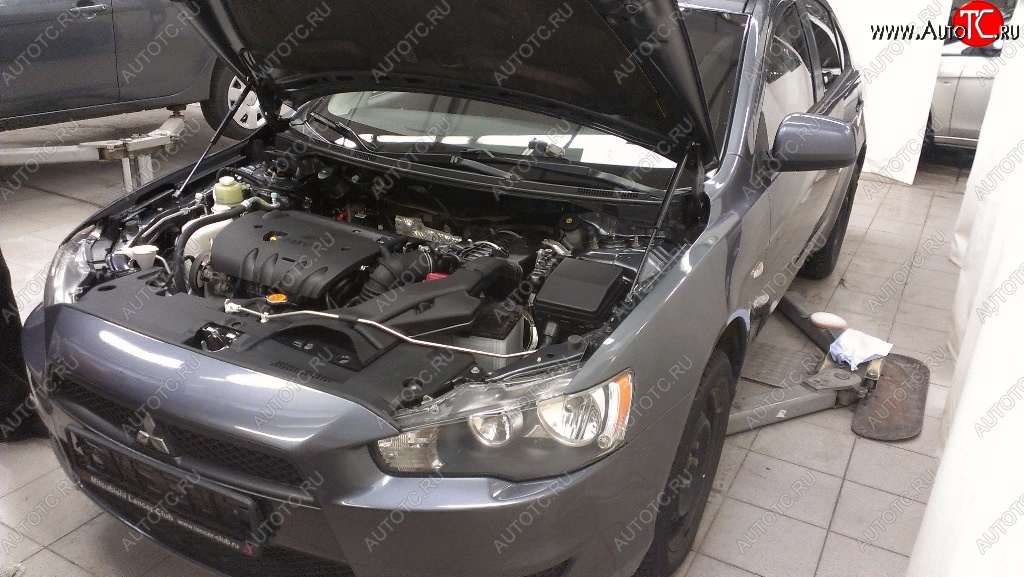 2 199 р. Газовые упоры капота Berkut Mitsubishi Lancer 10 CY седан дорестайлинг (2007-2010)  с доставкой в г. Кемерово