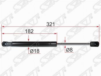 Газовый упор крышки багажника SAT Mitsubishi Lancer 10 CY седан рестайлинг (2011-2017)