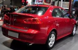 2 049 р. Лип спойлер M-VRS Mitsubishi Lancer 10 CY седан рестайлинг (2011-2017) (Неокрашенный)  с доставкой в г. Кемерово. Увеличить фотографию 3