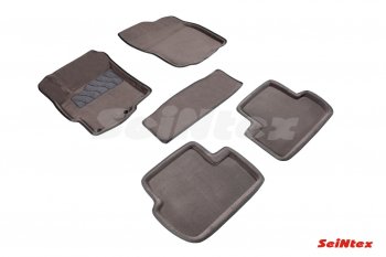 Комплект ковриков салона (текстиль, 3D) Seintex Mitsubishi Lancer  10 CY (2007-2017) седан дорестайлинг, седан рестайлинг, хэтчбек 5 дв рестайлинг (серые)