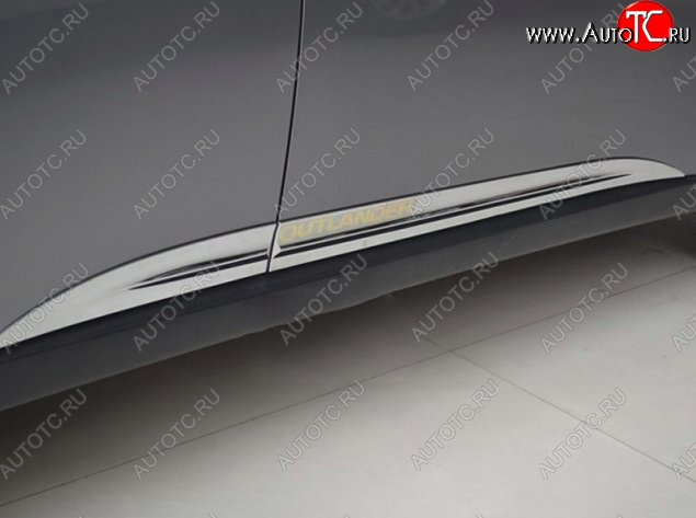 11 449 р. Молдинги CT Mitsubishi Outlander GF 2-ой рестайлинг (2015-2018) (Неокрашенные)  с доставкой в г. Кемерово