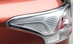 5 349 р. Накладки на фонари СТ Mitsubishi Outlander GF 2-ой рестайлинг (2015-2018) (Неокрашенные)  с доставкой в г. Кемерово. Увеличить фотографию 2