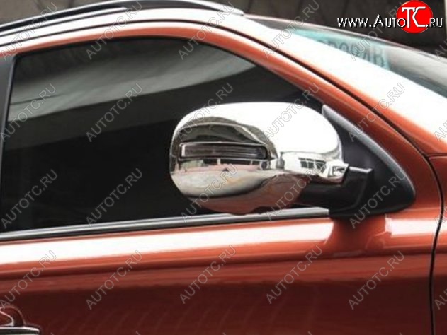 5 349 р. Накладки на зеркала СТ Mitsubishi Outlander GF 2-ой рестайлинг (2015-2018) (Неокрашенные)  с доставкой в г. Кемерово