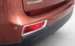 3 599 р. Накладки на задние отражатели СТ Mitsubishi Outlander GF 2-ой рестайлинг (2015-2018)  с доставкой в г. Кемерово. Увеличить фотографию 2