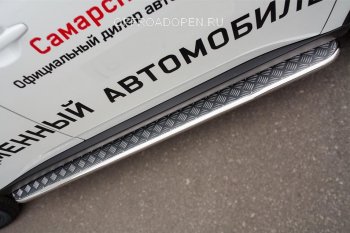 22 999 р. Широкая защита порогов с трубой диаметром 42 мм SLITKOFF v2 Mitsubishi Outlander GF 2-ой рестайлинг (2015-2018)  с доставкой в г. Кемерово. Увеличить фотографию 2