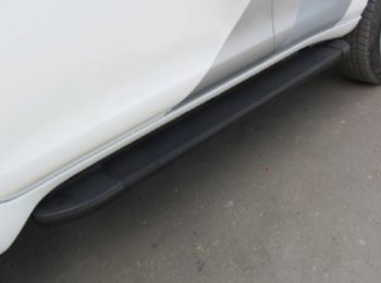 Порожки для ног Arbori Optima Black Mitsubishi Outlander GF 2-ой рестайлинг (2015-2018)