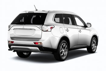 9 399 р. Защита заднего бампера Slitkoff (волна длинная, d57)  Mitsubishi Outlander  GF (2015-2018) 2-ой рестайлинг (Сталь с полимерным покрытием. Цвет: чёрный)  с доставкой в г. Кемерово. Увеличить фотографию 1