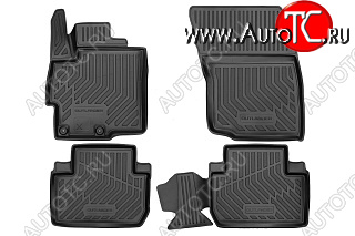 3 569 р. Комплект ковриков в салон MITSUBISHI 3D (2 WD, 4 WD, чёрные, текстиль) Mitsubishi Outlander GF 2-ой рестайлинг (2015-2018)  с доставкой в г. Кемерово