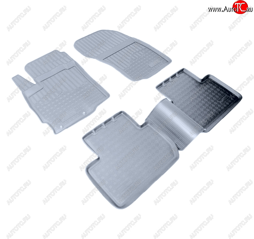 3 079 р. Коврики салона Norplast Unidec  Mitsubishi Outlander  GF (2012-2022) дорестайлинг, 1-ый рестайлинг, 2-ой рестайлинг, 3-ий рестайлинг (Цвет: серый)  с доставкой в г. Кемерово