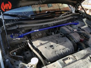 Растяжка (распорка) передних стоек MV-Tuning Mitsubishi Outlander  GF (2012-2022) дорестайлинг, 1-ый рестайлинг, 2-ой рестайлинг, 3-ий рестайлинг
